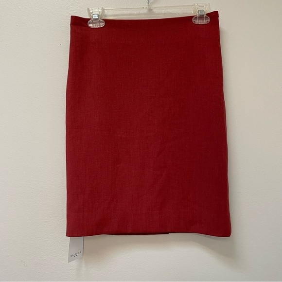 MM Lafleur The Noho Skirt in Brick Red - Picture 5 of 9